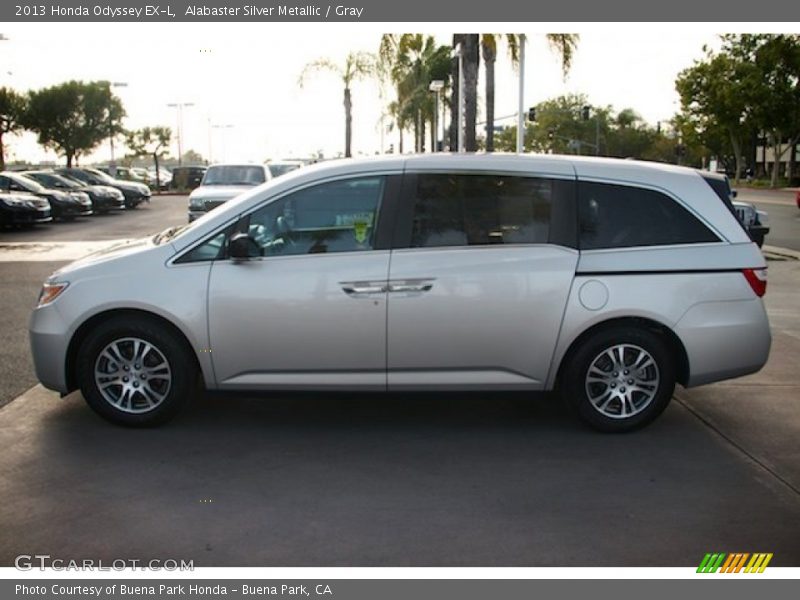 Alabaster Silver Metallic / Gray 2013 Honda Odyssey EX-L