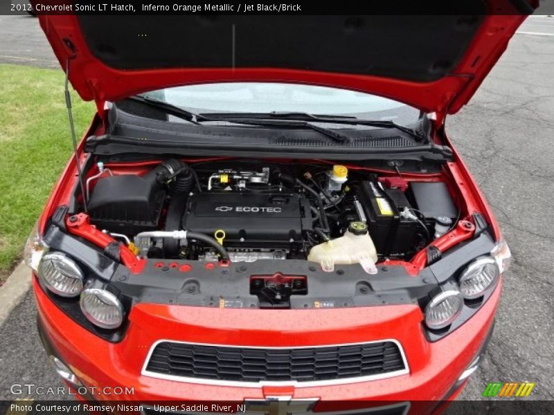 Inferno Orange Metallic / Jet Black/Brick 2012 Chevrolet Sonic LT Hatch