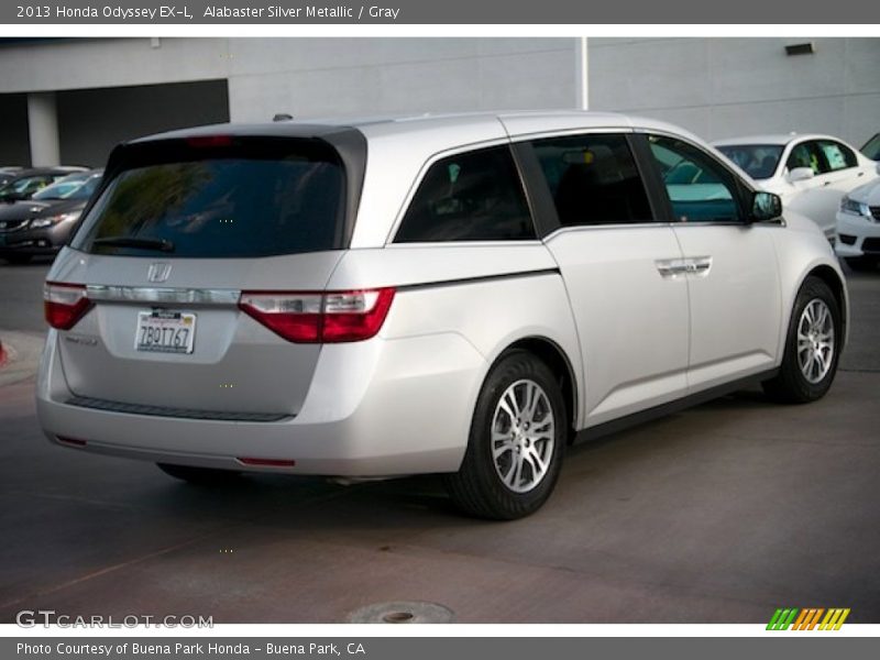 Alabaster Silver Metallic / Gray 2013 Honda Odyssey EX-L