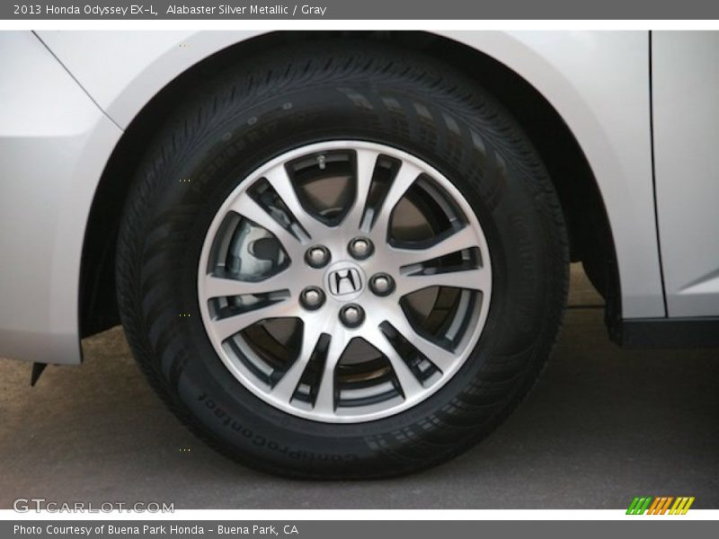 Alabaster Silver Metallic / Gray 2013 Honda Odyssey EX-L