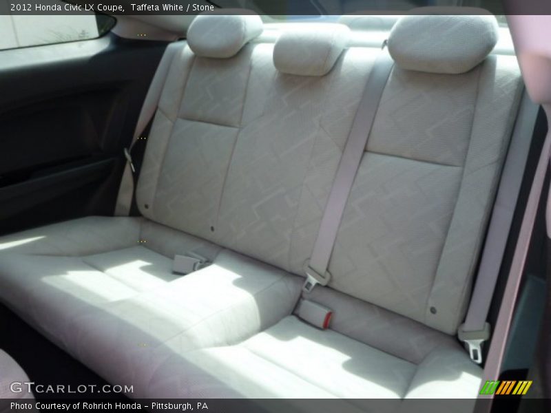 Taffeta White / Stone 2012 Honda Civic LX Coupe