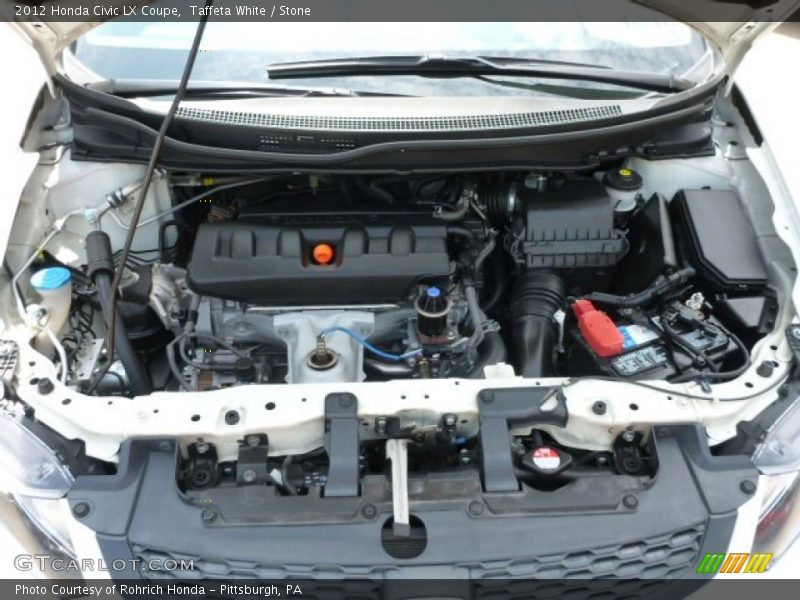 Taffeta White / Stone 2012 Honda Civic LX Coupe