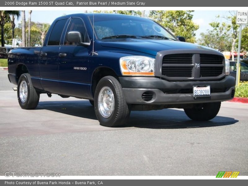 Patriot Blue Pearl / Medium Slate Gray 2006 Dodge Ram 1500 ST Quad Cab
