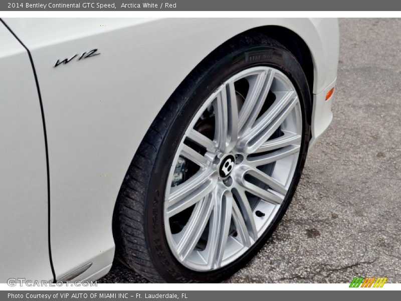 Arctica White / Red 2014 Bentley Continental GTC Speed