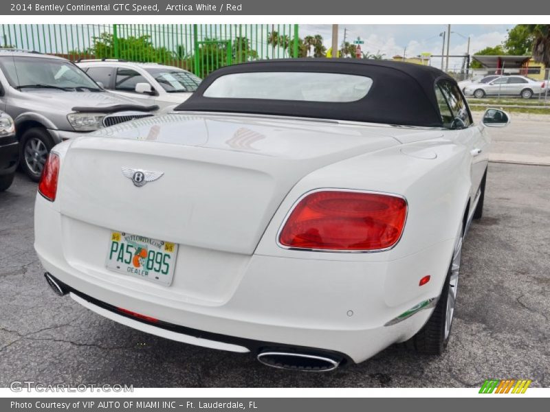 Arctica White / Red 2014 Bentley Continental GTC Speed
