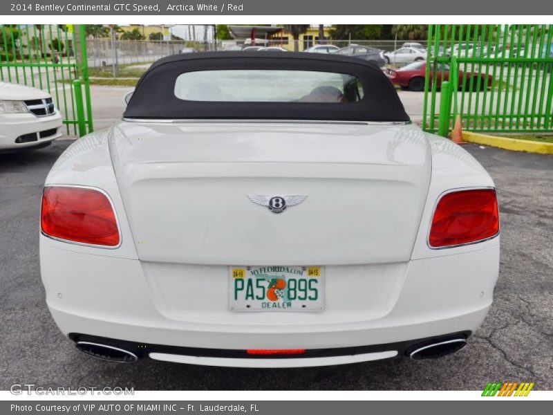 Arctica White / Red 2014 Bentley Continental GTC Speed