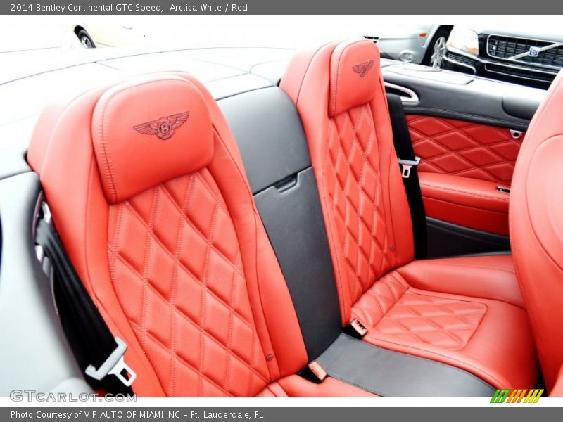 Arctica White / Red 2014 Bentley Continental GTC Speed