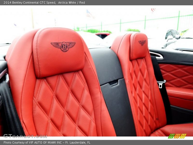 Arctica White / Red 2014 Bentley Continental GTC Speed