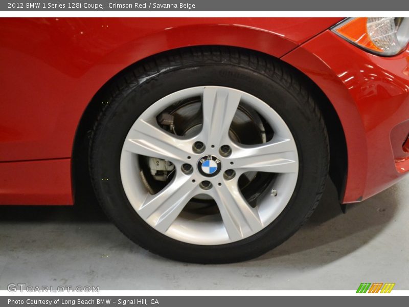 Crimson Red / Savanna Beige 2012 BMW 1 Series 128i Coupe