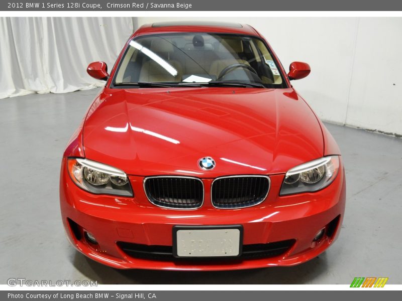 Crimson Red / Savanna Beige 2012 BMW 1 Series 128i Coupe
