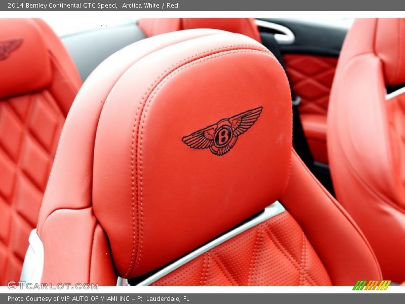 Arctica White / Red 2014 Bentley Continental GTC Speed