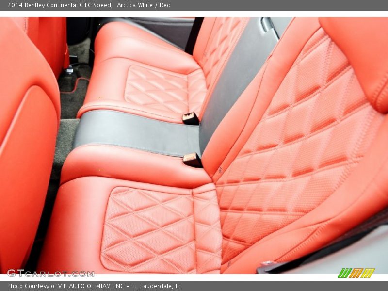 Arctica White / Red 2014 Bentley Continental GTC Speed