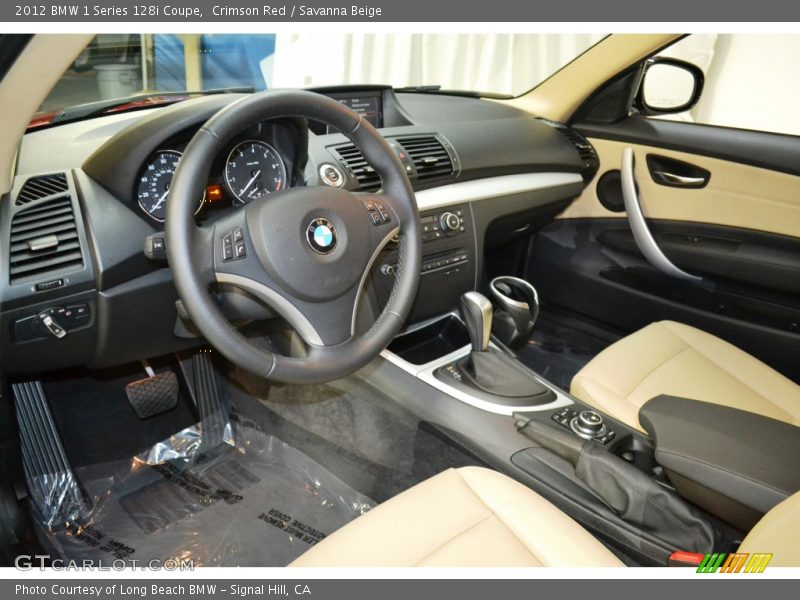  2012 1 Series 128i Coupe Savanna Beige Interior