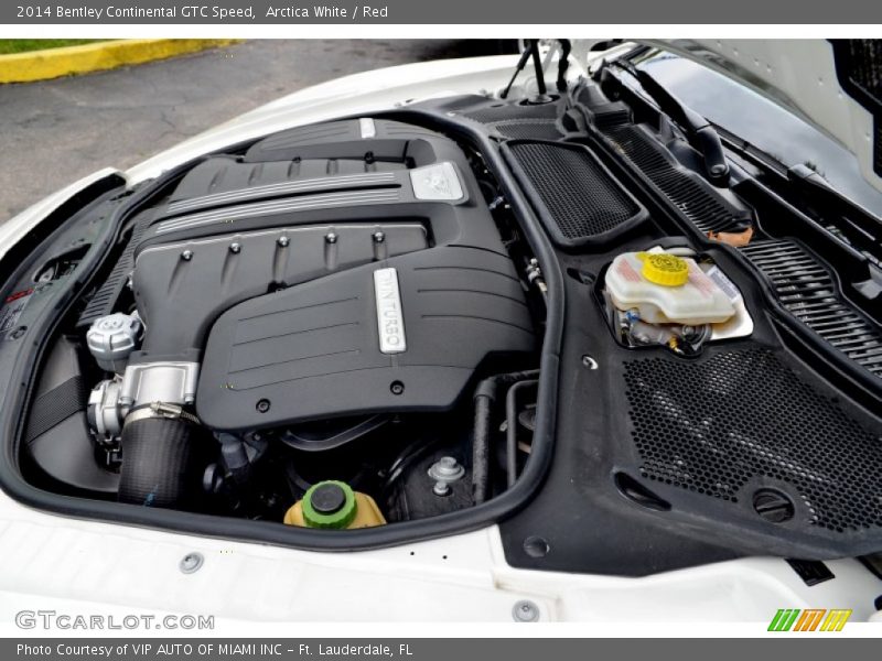 Arctica White / Red 2014 Bentley Continental GTC Speed