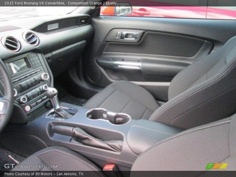 Competition Orange / Ebony 2015 Ford Mustang V6 Convertible