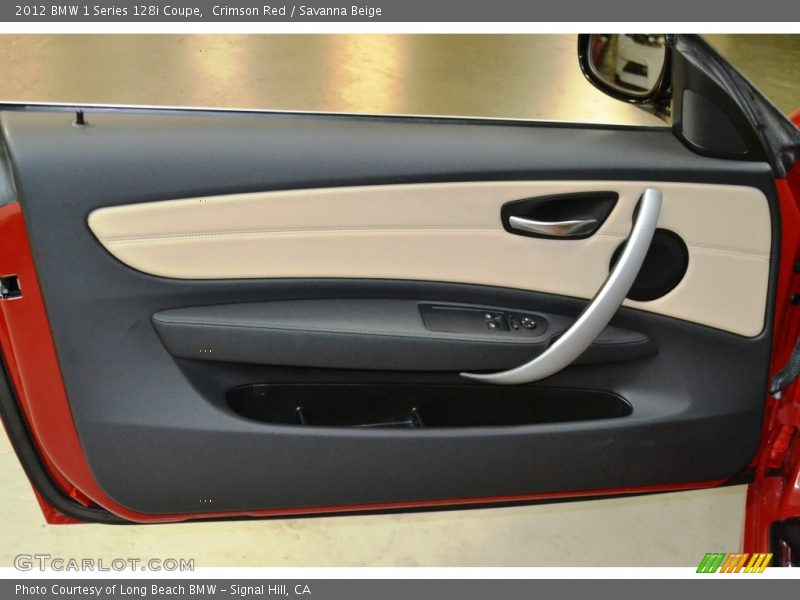 Crimson Red / Savanna Beige 2012 BMW 1 Series 128i Coupe
