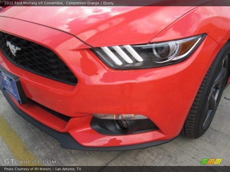 Competition Orange / Ebony 2015 Ford Mustang V6 Convertible