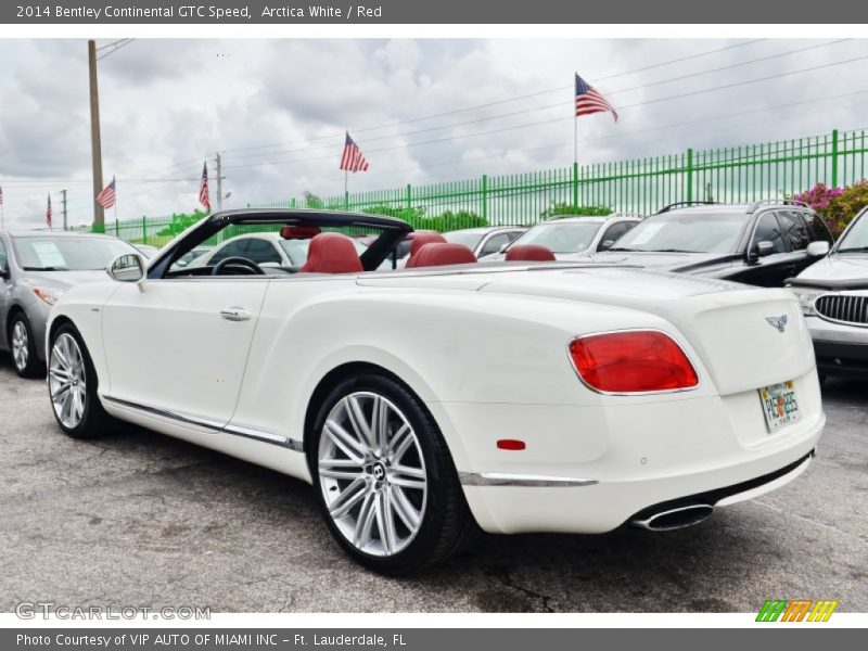 Arctica White / Red 2014 Bentley Continental GTC Speed