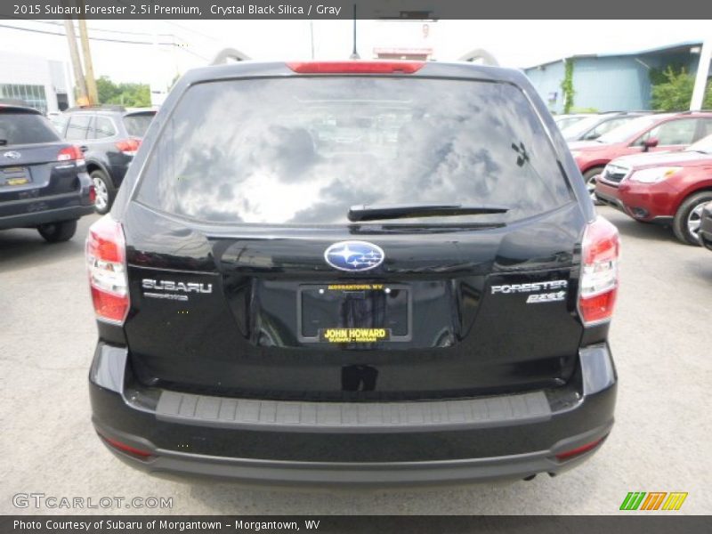 Crystal Black Silica / Gray 2015 Subaru Forester 2.5i Premium