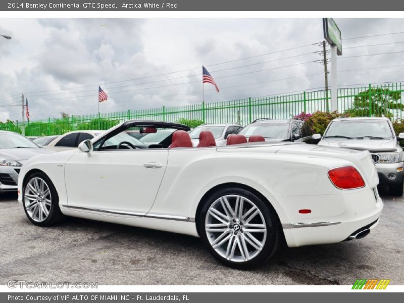 Arctica White / Red 2014 Bentley Continental GTC Speed