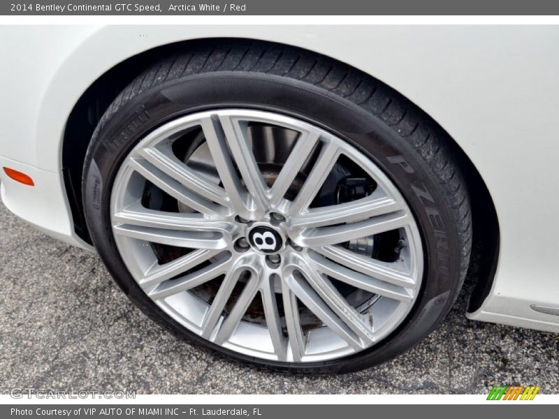 Arctica White / Red 2014 Bentley Continental GTC Speed