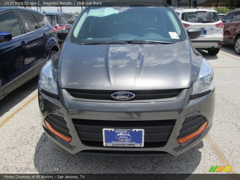 Magnetic Metallic / Charcoal Black 2015 Ford Escape S