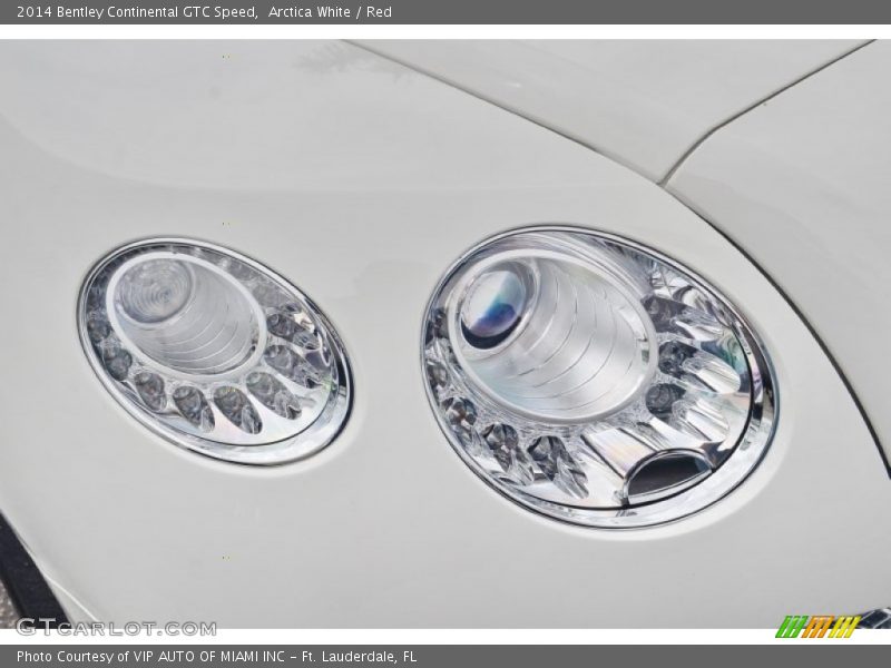 Arctica White / Red 2014 Bentley Continental GTC Speed