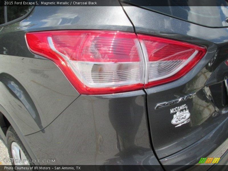 Magnetic Metallic / Charcoal Black 2015 Ford Escape S