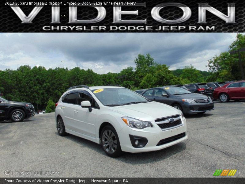 Satin White Pearl / Ivory 2013 Subaru Impreza 2.0i Sport Limited 5 Door