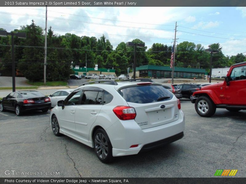 Satin White Pearl / Ivory 2013 Subaru Impreza 2.0i Sport Limited 5 Door