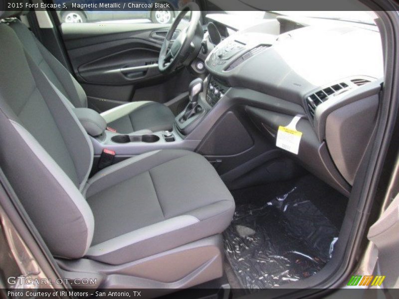 Magnetic Metallic / Charcoal Black 2015 Ford Escape S