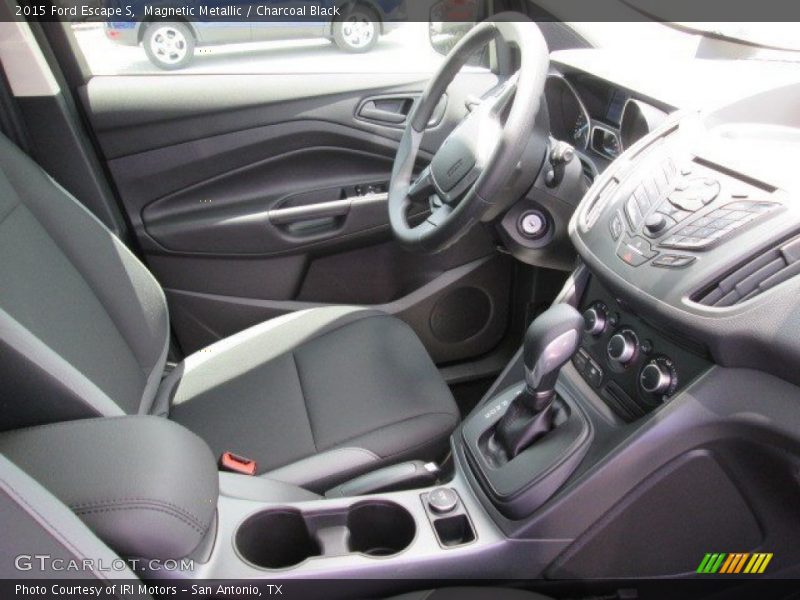 Magnetic Metallic / Charcoal Black 2015 Ford Escape S