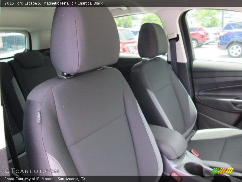 Magnetic Metallic / Charcoal Black 2015 Ford Escape S