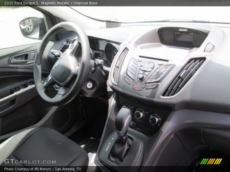 Magnetic Metallic / Charcoal Black 2015 Ford Escape S