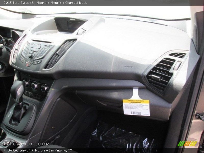 Magnetic Metallic / Charcoal Black 2015 Ford Escape S