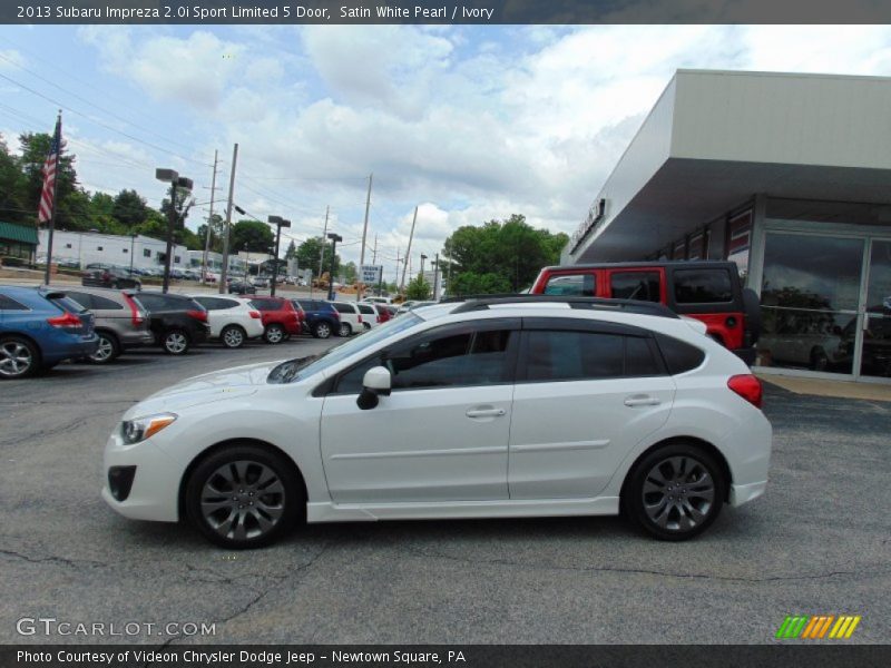 Satin White Pearl / Ivory 2013 Subaru Impreza 2.0i Sport Limited 5 Door