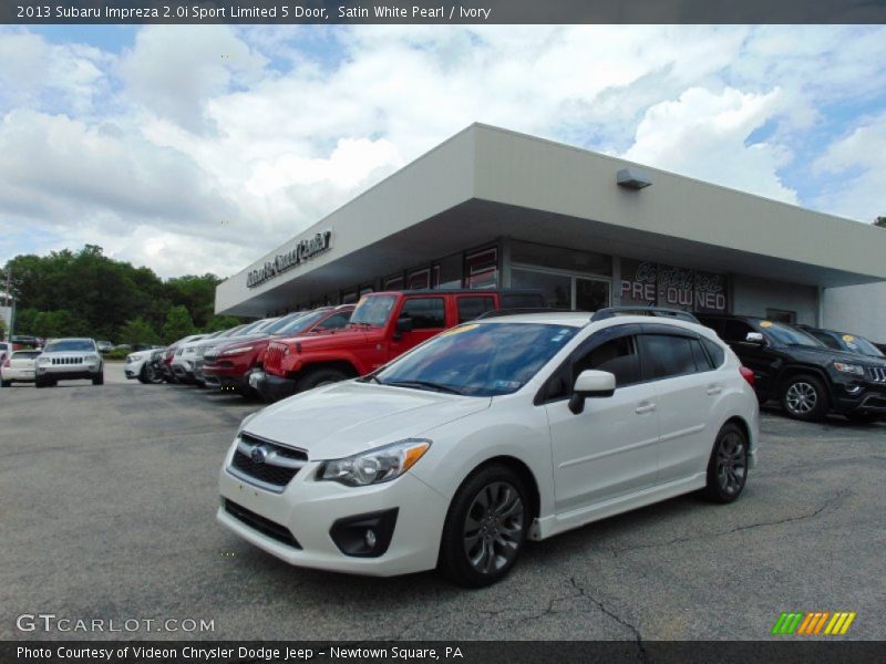 Satin White Pearl / Ivory 2013 Subaru Impreza 2.0i Sport Limited 5 Door