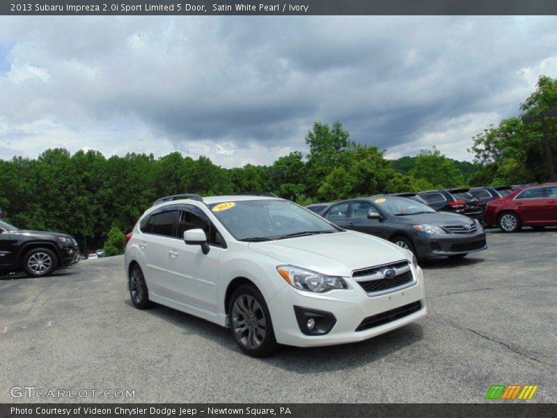 Satin White Pearl / Ivory 2013 Subaru Impreza 2.0i Sport Limited 5 Door