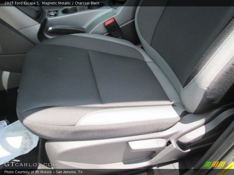 Magnetic Metallic / Charcoal Black 2015 Ford Escape S