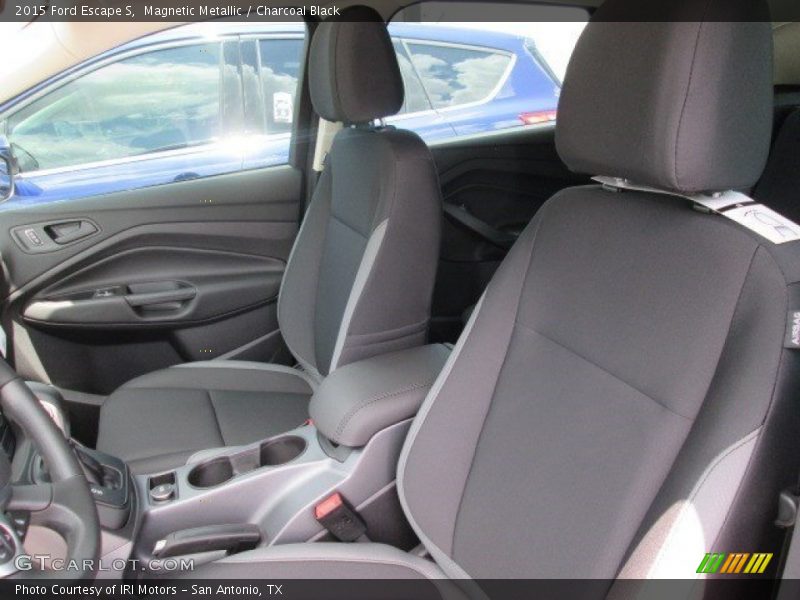 Magnetic Metallic / Charcoal Black 2015 Ford Escape S
