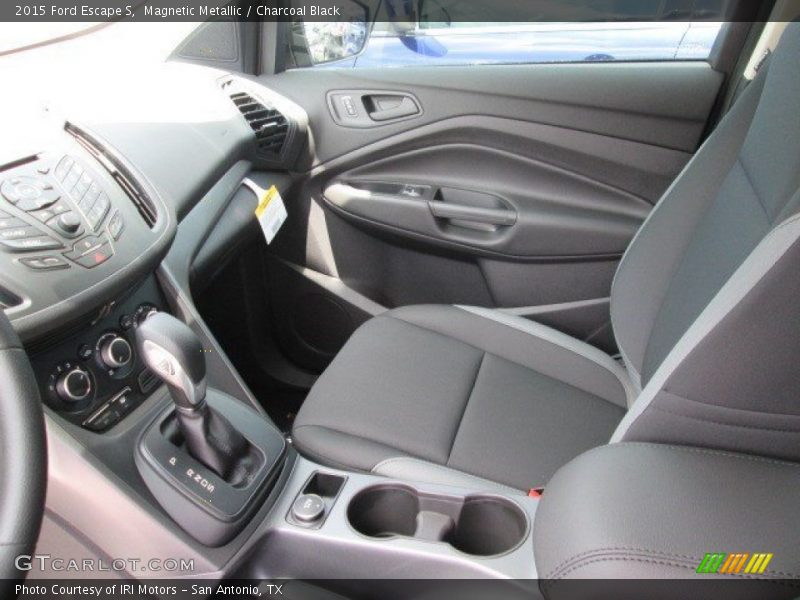 Magnetic Metallic / Charcoal Black 2015 Ford Escape S