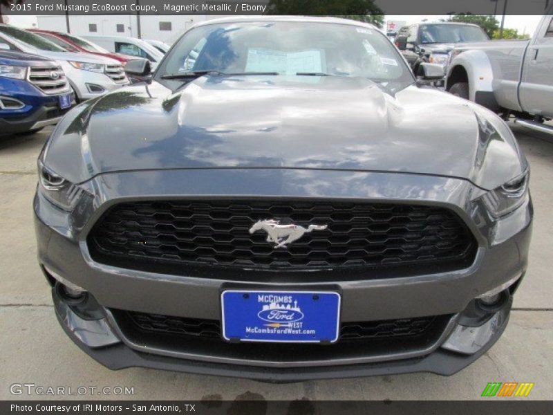 Magnetic Metallic / Ebony 2015 Ford Mustang EcoBoost Coupe