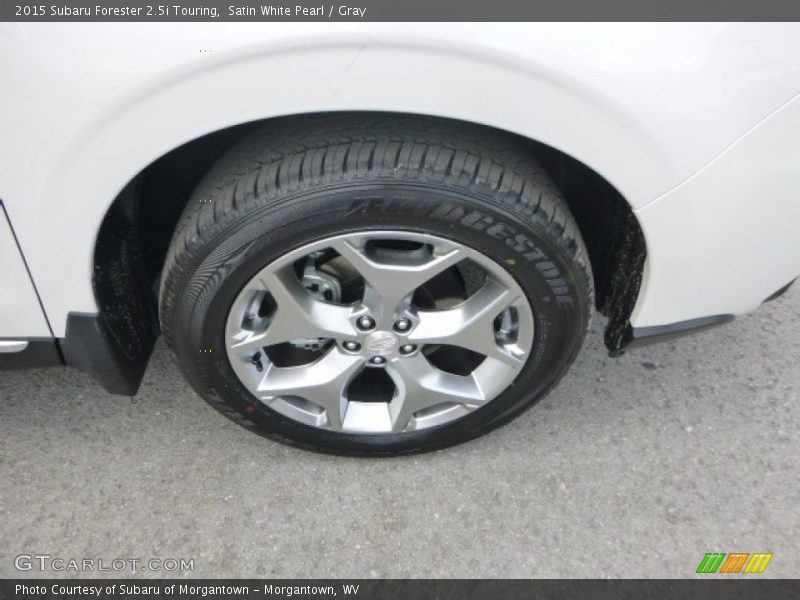 Satin White Pearl / Gray 2015 Subaru Forester 2.5i Touring