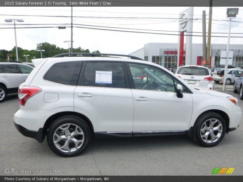 Satin White Pearl / Gray 2015 Subaru Forester 2.5i Touring