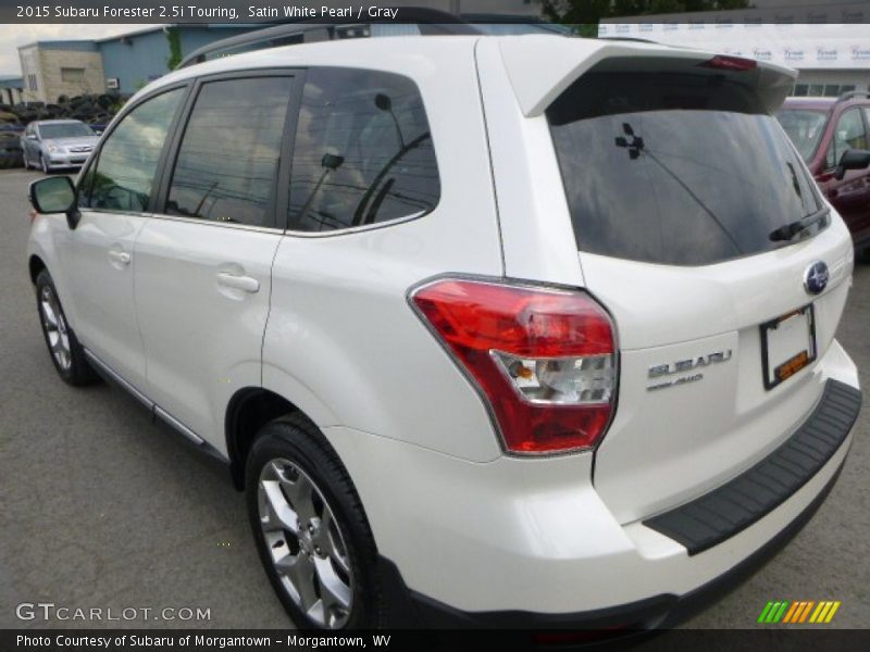 Satin White Pearl / Gray 2015 Subaru Forester 2.5i Touring