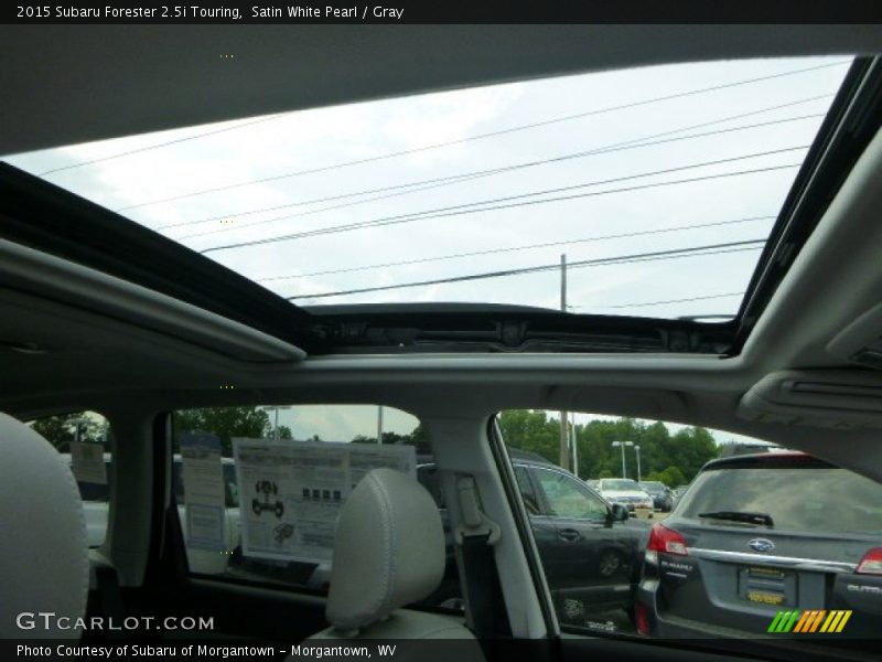 Satin White Pearl / Gray 2015 Subaru Forester 2.5i Touring