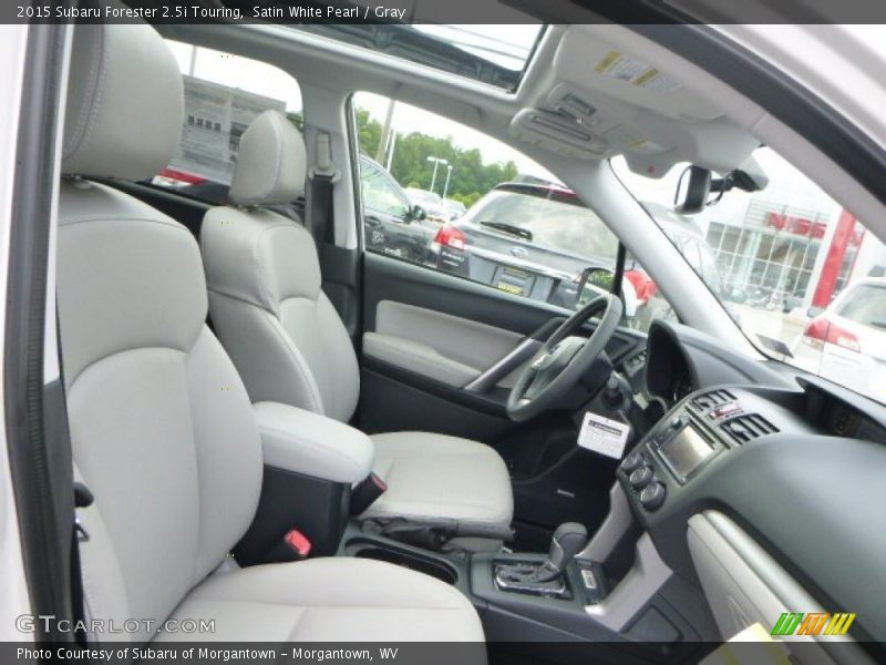 Satin White Pearl / Gray 2015 Subaru Forester 2.5i Touring