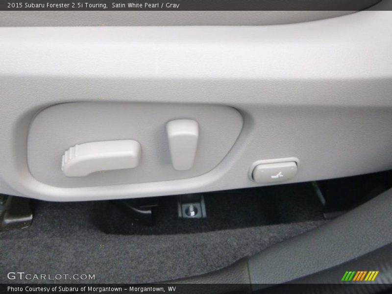 Satin White Pearl / Gray 2015 Subaru Forester 2.5i Touring