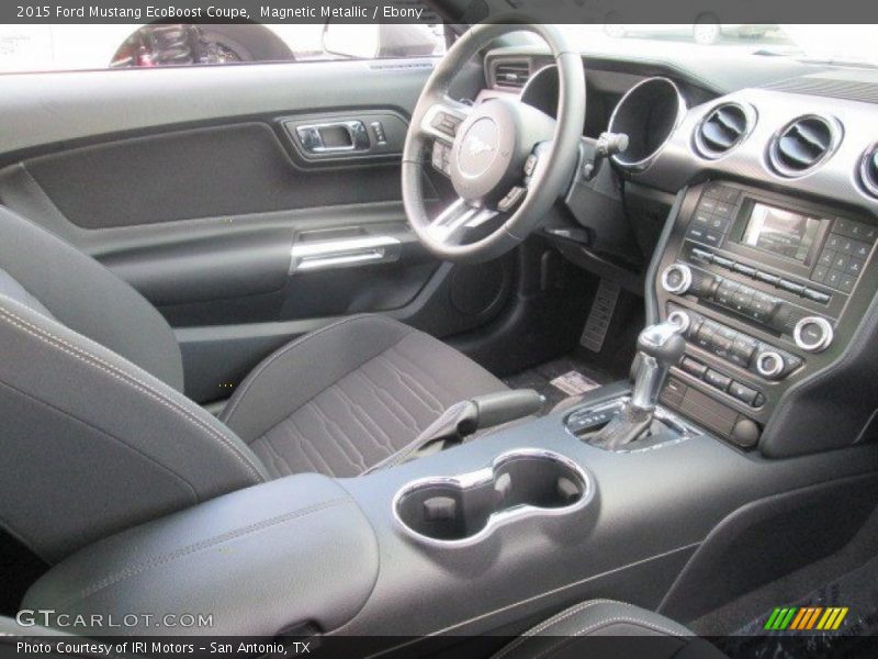 Magnetic Metallic / Ebony 2015 Ford Mustang EcoBoost Coupe