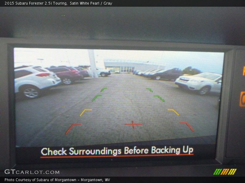 Satin White Pearl / Gray 2015 Subaru Forester 2.5i Touring